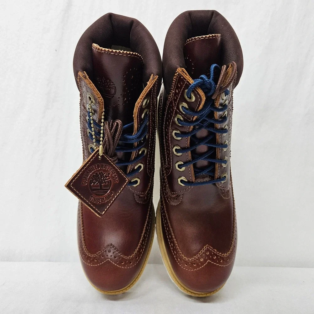 Timberland Premium 6 Inch Boot Waterproof Wingtip TB0A2A8VEM4 Brown Men Size‎ 8